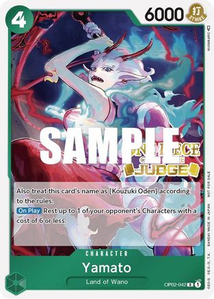 Yamato (Judge) (OP02-042) One Piece Promotion Cards Foil - Game Nerdz