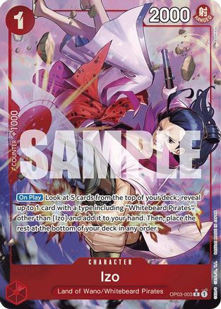 Izo (OP03-003) (Alternate Art) (OP03-003) Premium Booster -The