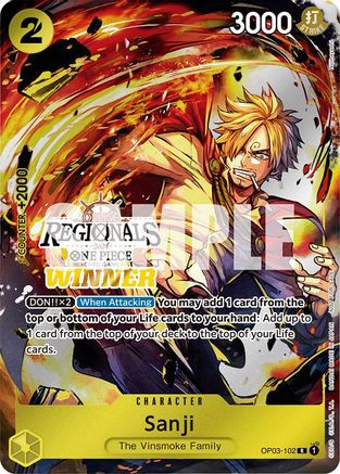 Sanji (Online Regional 2024) [Winner] (OP03-102) One Piece