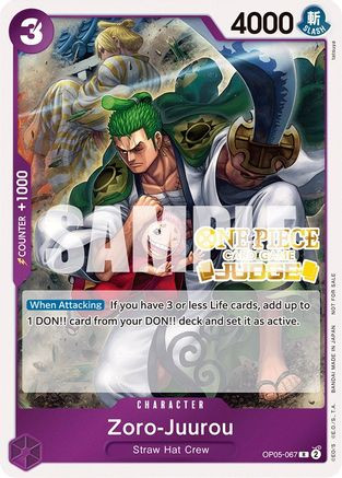 Zoro-Juurou (Judge Pack Vol. 3) (OP05-067) One Piece Promotion