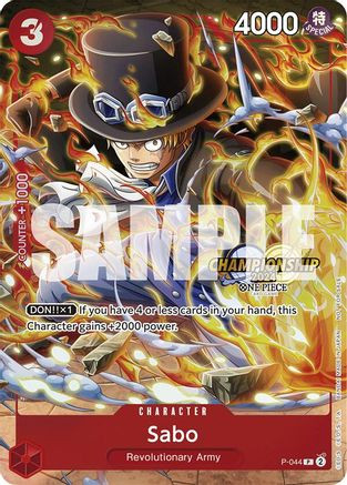 Sanji (Championship 2024 Finalist Card Set) (OP07-064) One Piece