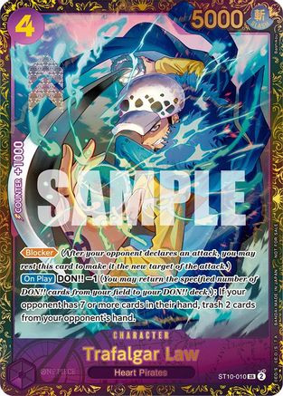one piece tcg trafalgar law deck OP14 WRATH (Seven Sins Collection) Custom Art Placeholder Image Provided Trafalgar Law (ST10-010) One