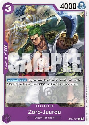 Zoro-Juurou (OP05-067) (OP05-067) Starter Deck 18: PURPLE Monkey.D
