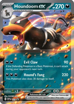Houndoom ex - 103 103 - SV Scarlet Violet Promo Cards Holofoil