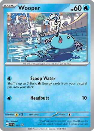 Wooper - 155 155 - SV Scarlet & Violet Promo Cards Holofoil Lightly Played