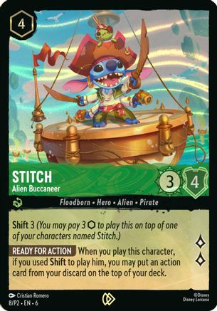 lorcana lilo and stitch cards Lorcana - Shimmering Skies - Stitch - Team Underdog (Uncommon)