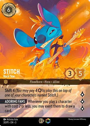 Stitch - Rock Star (Store Championship) (30) - Disney Lorcana