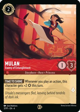 Mulan - Enemy of Entanglement (37) - Disney Lorcana Promo Cards