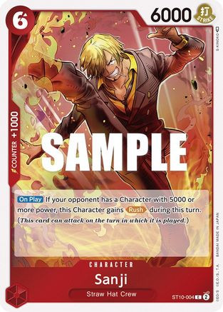 Sanji (ST10-004) Ultra Deck: The Three Captains Foil - Game Nerdz