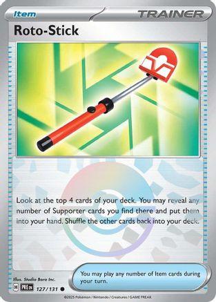 Roto-Stick (Poke Ball Pattern) 127 - SV Prismatic Evolutions Holofoil - Game Nerdz Roto-Stick (Poke Ball Pattern) 127 - SV Prismatic Evolutions Holofoil - Game Nerdz