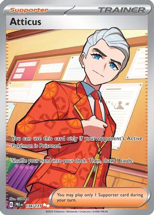 Atticus - 134/131 134 - SV Prismatic Evolutions Holofoil - Game Nerdz