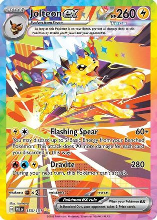 Jolteon ex - 153/131 153 - SV Prismatic Evolutions Holofoil - Game