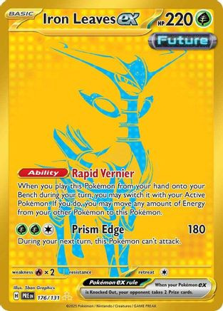 Iron Leaves ex 176 - SV Prismatic Evolutions Holofoil - Game Nerdz