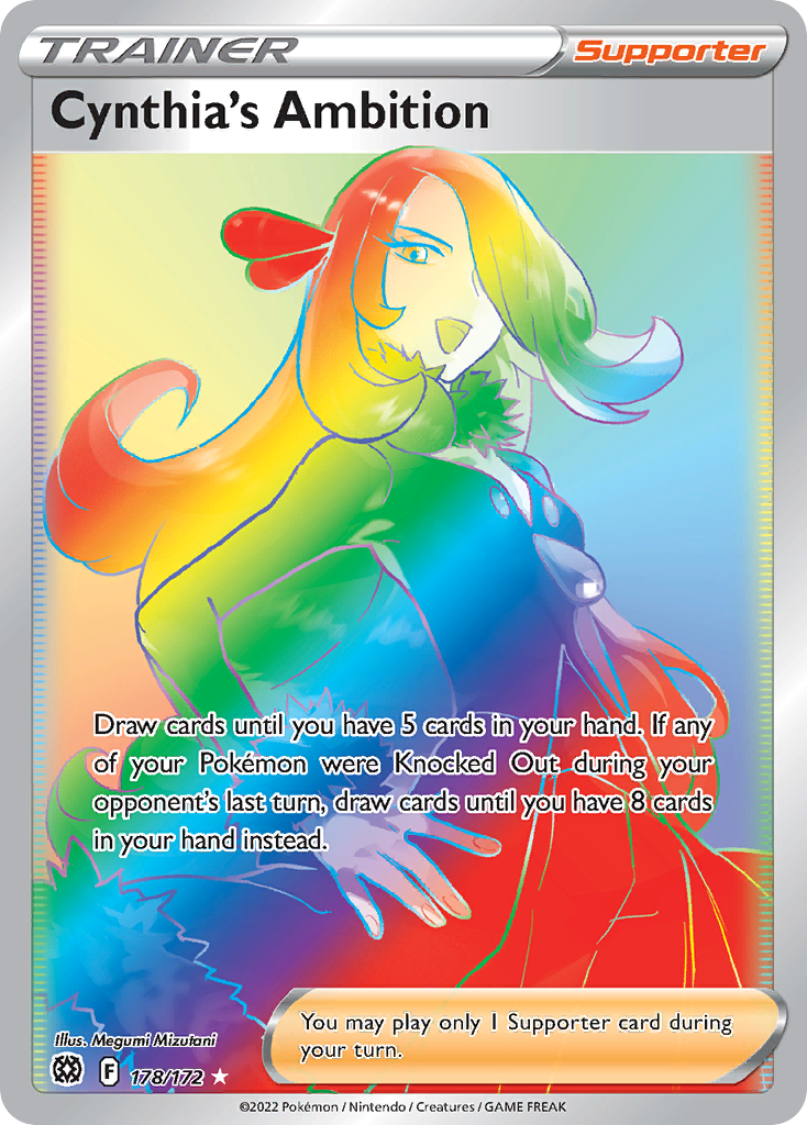 Cynthia's Ambition 169/172 - Brilliant Stars Holofoil - Game