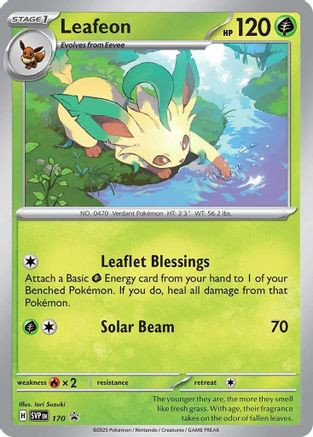 Leafeon - 170 (Cosmo Holo) - SV Scarlet Violet Promo Cards Holofoil Leafeon - 170 (Cosmo Holo) - SV Scarlet Violet Promo Cards Holofoil