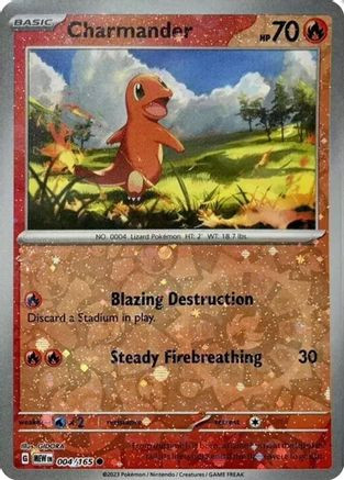 Charmander - 004/165 (Cosmos Holo) (Costco Exclusive) 4 - Miscellaneous  Cards Products Holofoil - Game Nerdz
