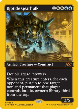 Riptide Gearhulk (First-Place Foil) (DFT-490) - Aetherdrift Foil