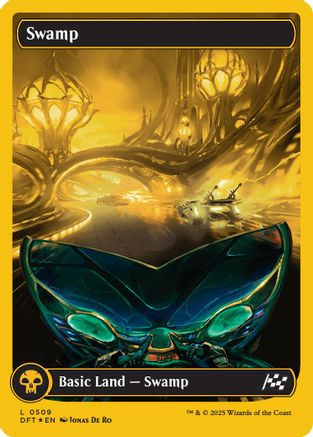 mtg 沼/Swamp　Foil Swamp (0509) (First-Place Foil) (DFT-509) - Aetherdrift Foil