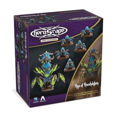 Heroscape: Rising Tide - Queen Maladrix & Festering Honor Guard - Army Expansion