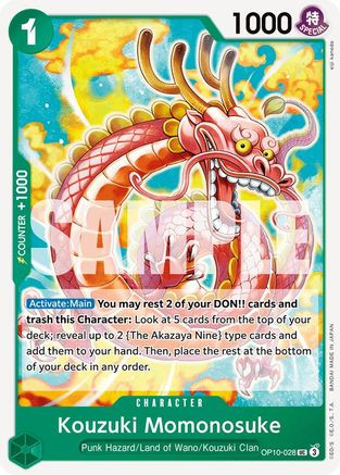Kouzuki Momonosuke (Alternate Art) (OP01-041) Premium