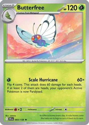Butterfree 3 - SV09 Journey Together Holofoil - Game Nerdz