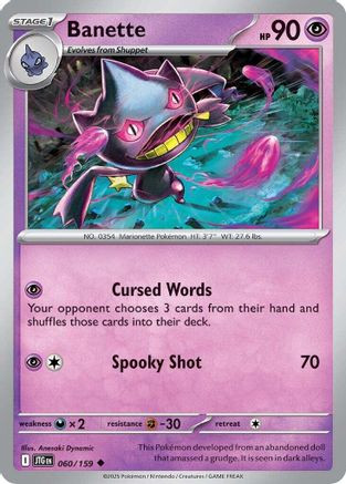 Banette 60 - SV09 Journey Together - Game Nerdz