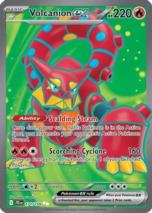 Volcanion ex - 171/159 171 - SV09 Journey Together Holofoil - Game Nerdz Volcanion ex - 171/159 171 - SV09 Journey Together Holofoil - Game Nerdz