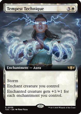 Tempest Technique (Extended Art) (TDC-056) - Commander: Tarkir ...
