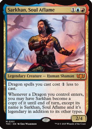 mtg sarkhan cards MtG Khans of Tarkir Mythic Rare Foil Sarkhan, the Dragonspeaker #119