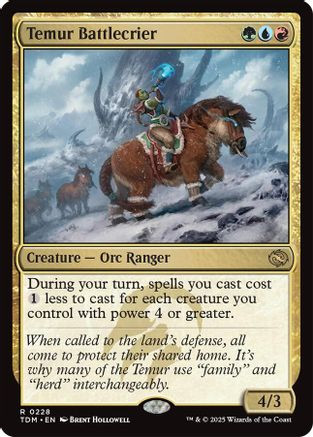 Temur Battlecrier (TDM-228) - Tarkir: Dragonstorm Foil