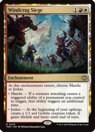 MtG Tarkir: Dragonstorm Rare Windcrag Siege #235