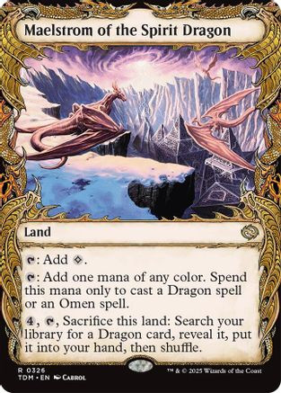 Maelstrom of the Spirit Dragon (TDM-326) - Tarkir: Dragonstorm: (Showcase)  Foil - Game Nerdz