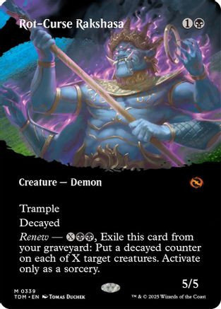 Magic: The Gathering - Rakshasa Gravecaller (114/264) - Uncommon Card From Dragons Of Tarkir Set