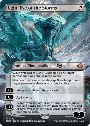 Ugin, Eye of the Storms (Borderless) (TDM-382) - Tarkir