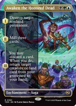 Awaken the Honored Dead (Borderless) (TDM-383) - Tarkir