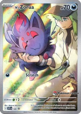 Pokemon TCG! N's Zorua - 189 (Pokemon Center Exclusive) - SV: Scarlet