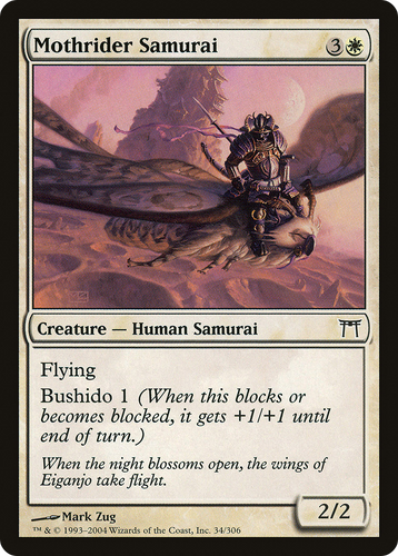 Mothrider Samurai (CHK-034) - Champions of Kamigawa - Game Nerdz
