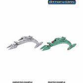 Star Trek: Deep Cuts Unpainted Ships - Klingon Vor'Cha Class