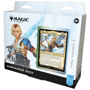 gamenerdz final fantasy mtg Ultra Pro Deck Box: color leatherette exterior with detailed artwork inspired by Magic the Gathering Final Fantasy Magic: The Gathering - Final