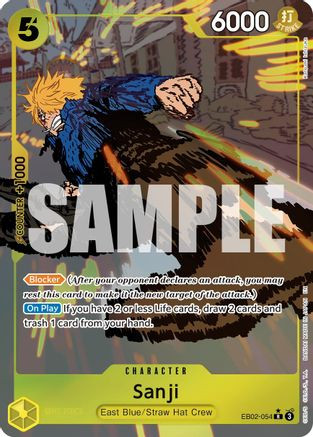 Sanji (Alternate Art) (EB02-054) Extra Booster: Anime 25th
