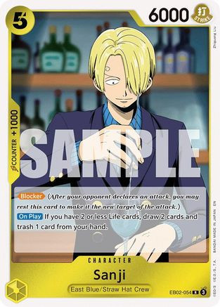 Sanji (EB02-054) Extra Booster: Anime 25th Collection Foil - Game
