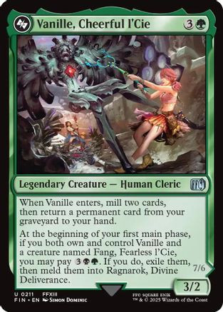 fin mtg cards Magic: The Gathering (Melds with Vanille Final Fantasy (FIN) Limited Set