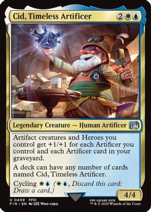 Cid, Timeless Artificer (0408) (FIN-408) - FINAL FANTASY Foil - Game Nerdz