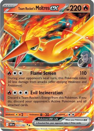 Team Rocket's Moltres ex 31 - SV10 Destined Rivals Holofoil - Game