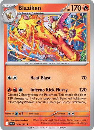 Blaziken - 042/182 42 - SV10 Destined Rivals Holofoil - Game Nerdz