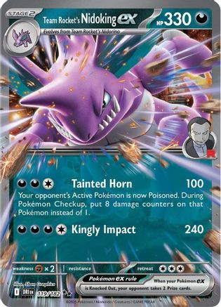 Team Rocket's Nidoking ex - 119/182 119 - SV10 Destined Rivals Holofoil -  Game Nerdz