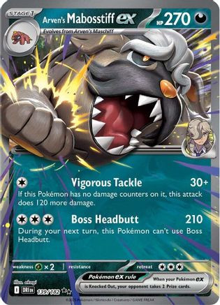 Arven's Mabosstiff ex - 139/182 139 - SV10 Destined Rivals