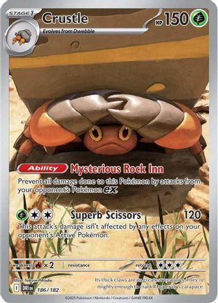 Crustle - 186/182 186 - SV10 Destined Rivals Holofoil - Game Nerdz