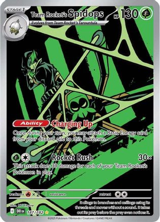 Team Rocket's Spidops - 187/182 187 - SV10 Destined Rivals