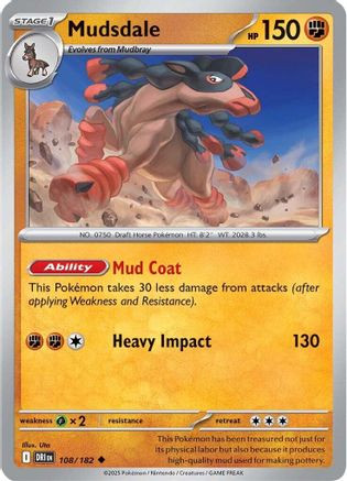 mudbray pokemon card Like new Fighting Colorless Stampede (10) Fighting I just added a new